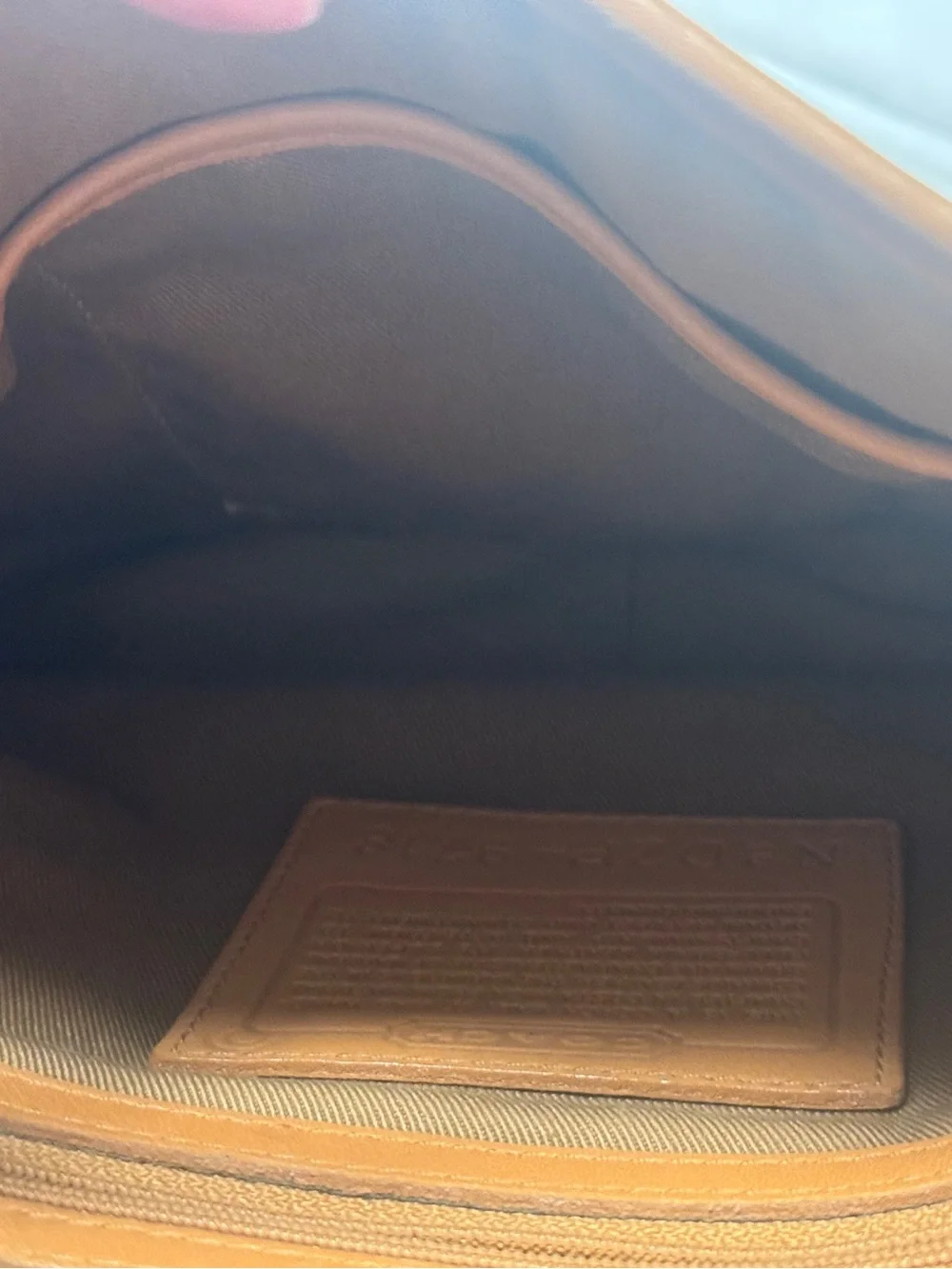 Coach Caramel Leather Shoulder Bag with Turnlock